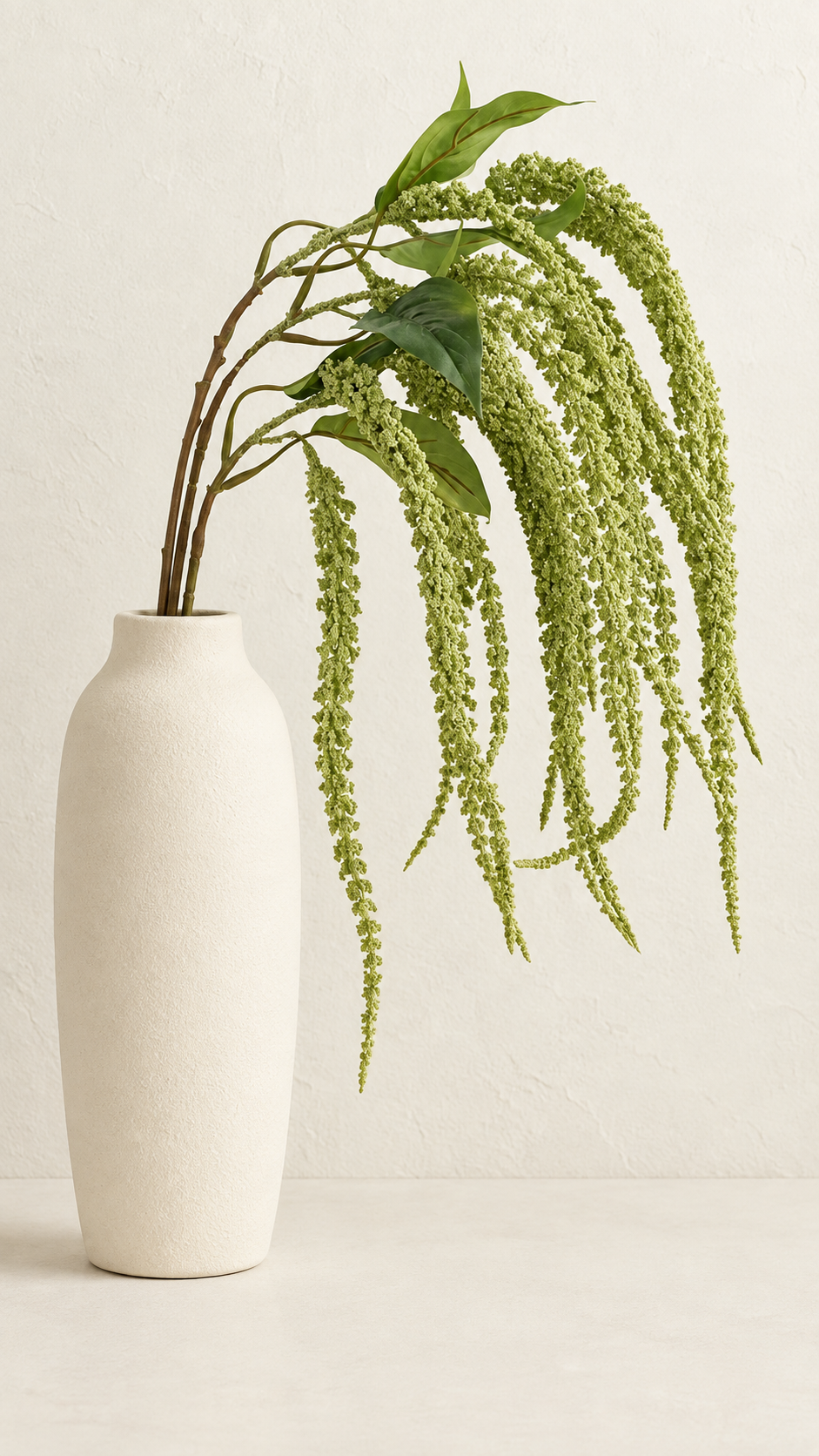 Cascading Amaranthus Stem — Olive Green