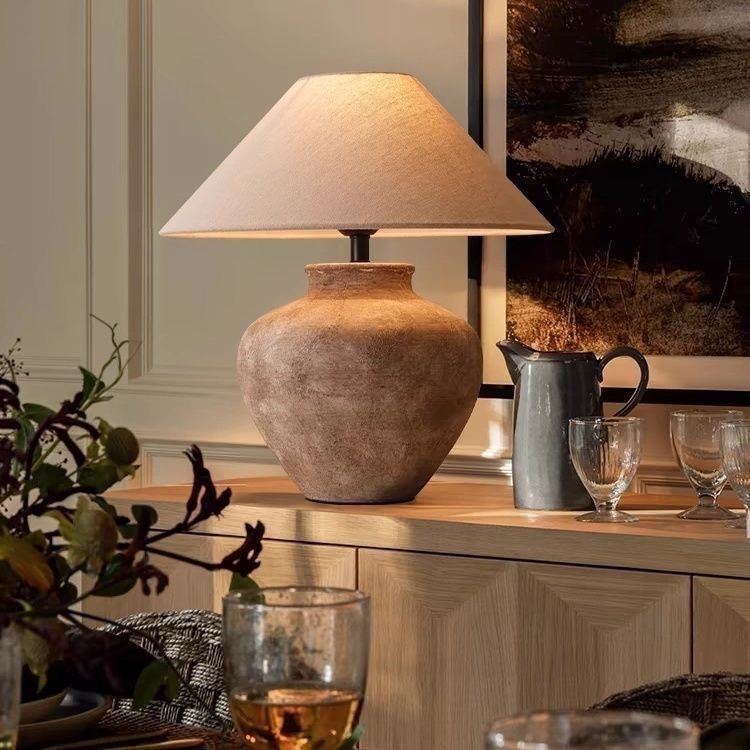The Siena Earthenware Table Lamp