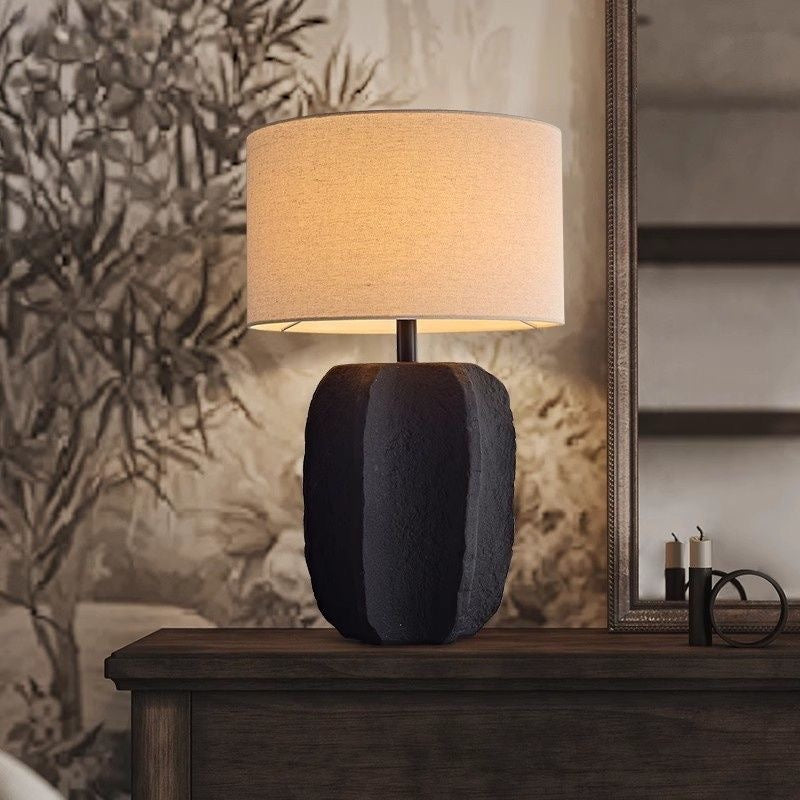 The Noire Sculptural Table Lamp