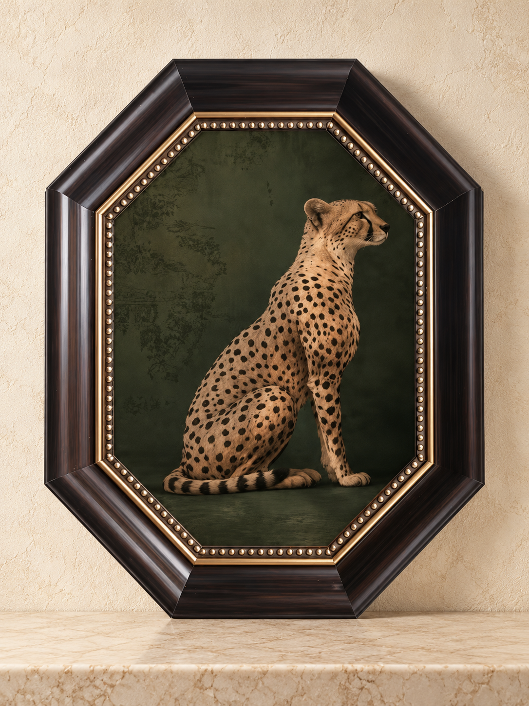 Framed Wall Art - Resting Leopard