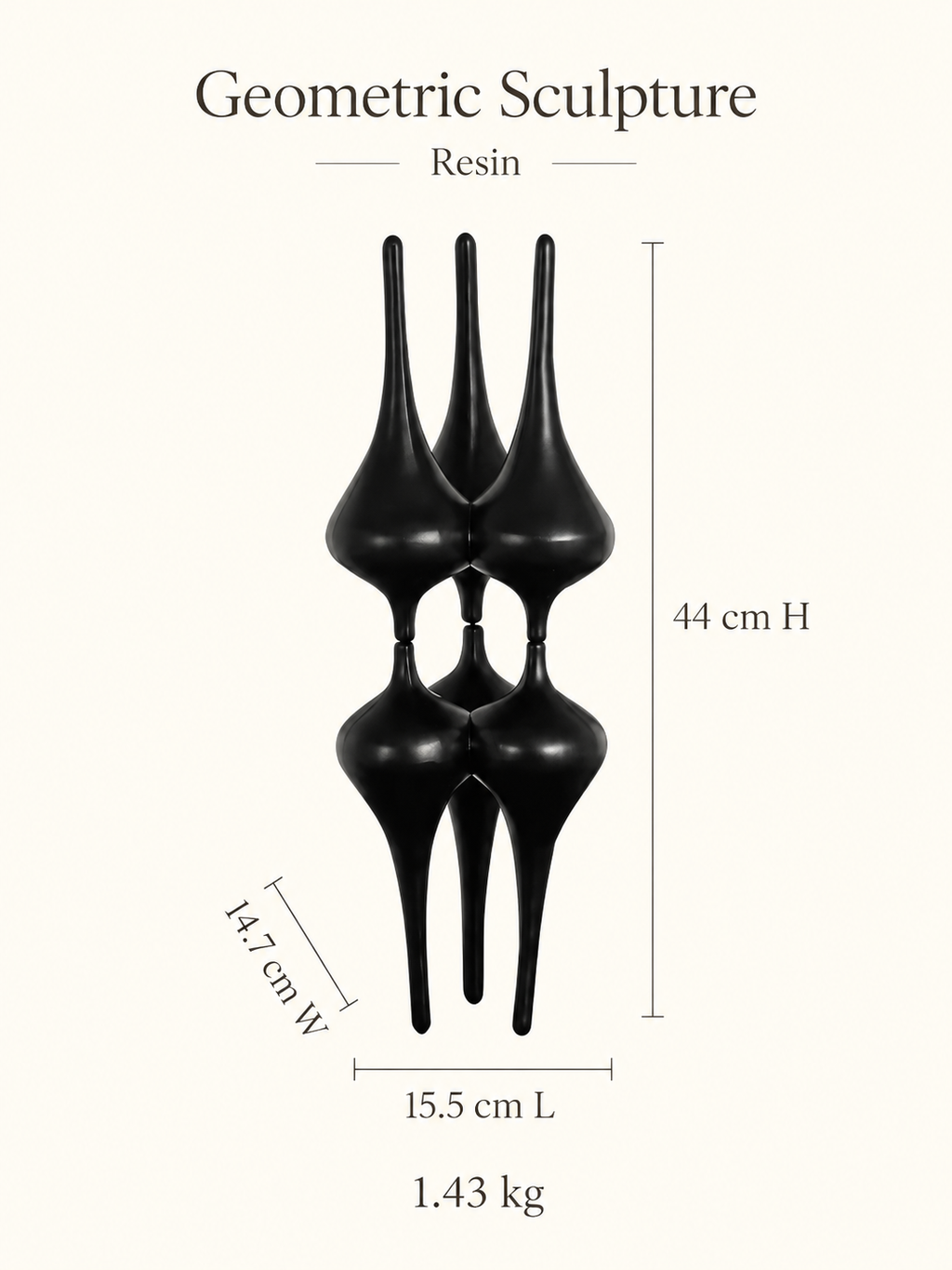 The Obsidian Sculptural Trio