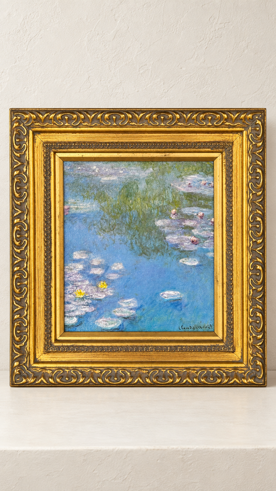 The Antique Monet Water Lilies Portrait