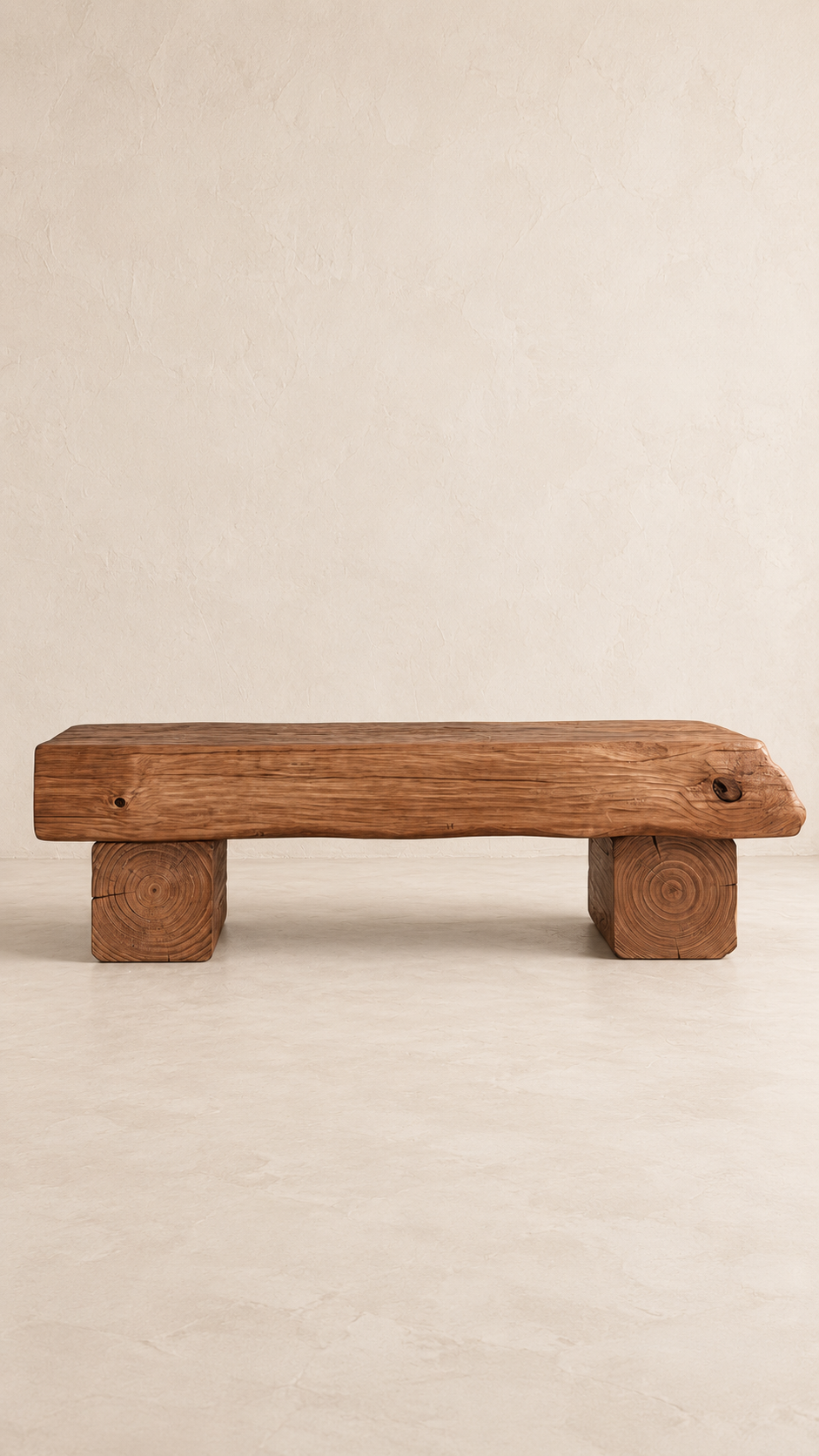 The Sienna Rustic Wood Bench