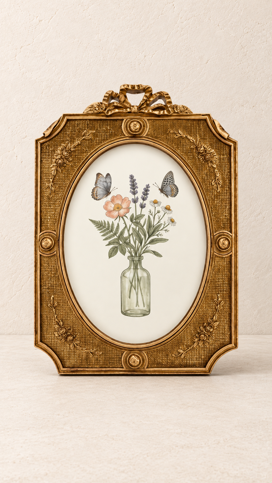 The Garden Study Ornate Frame