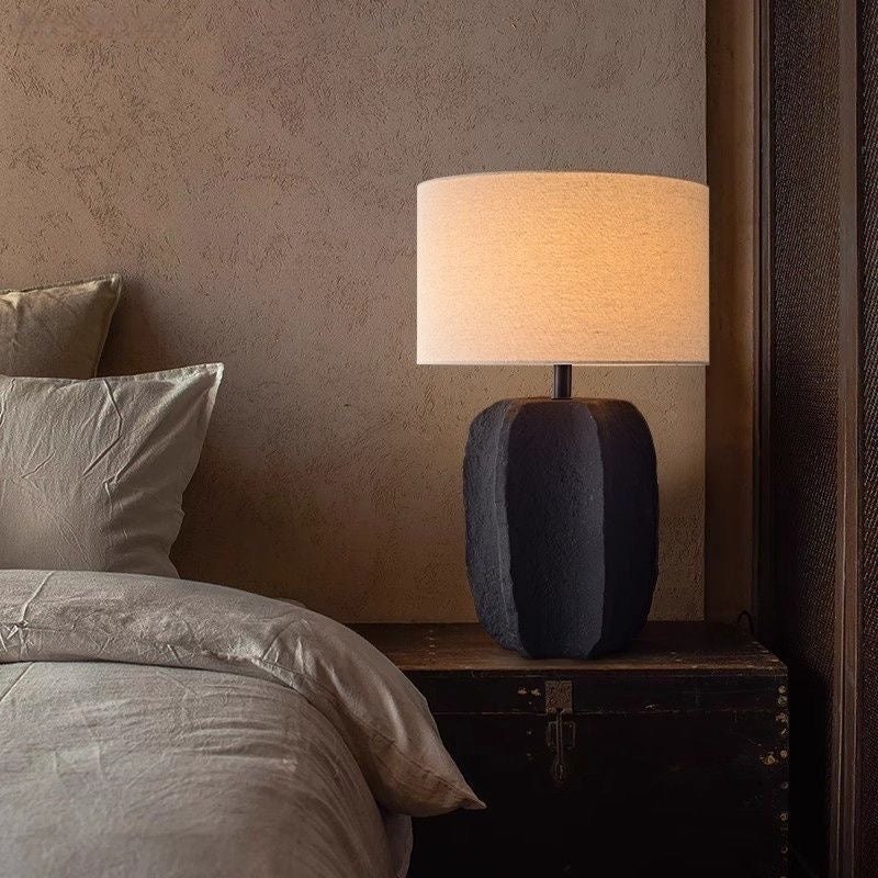 The Noire Sculptural Table Lamp