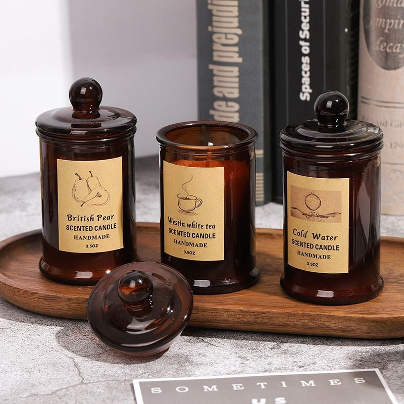The Apothecary Scented Candle Collection (Aroma Therapy — formulated to cure stress/tension/improve overall health)