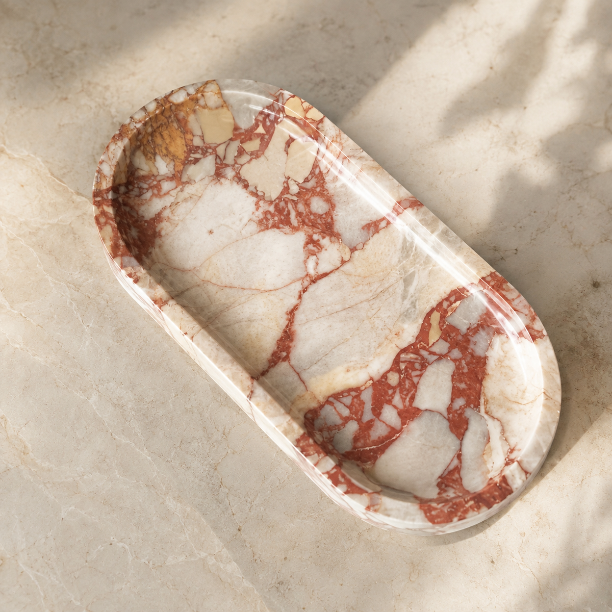 The Rosso Verona Marble Tray