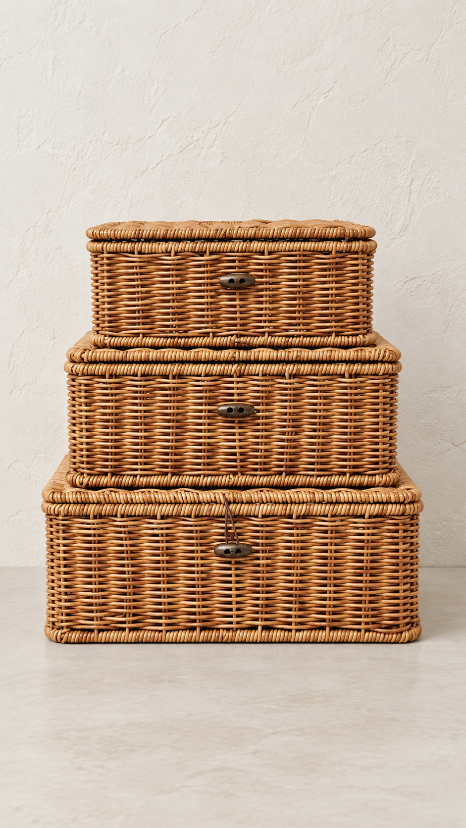 The Provence Rattan Storage Boxes