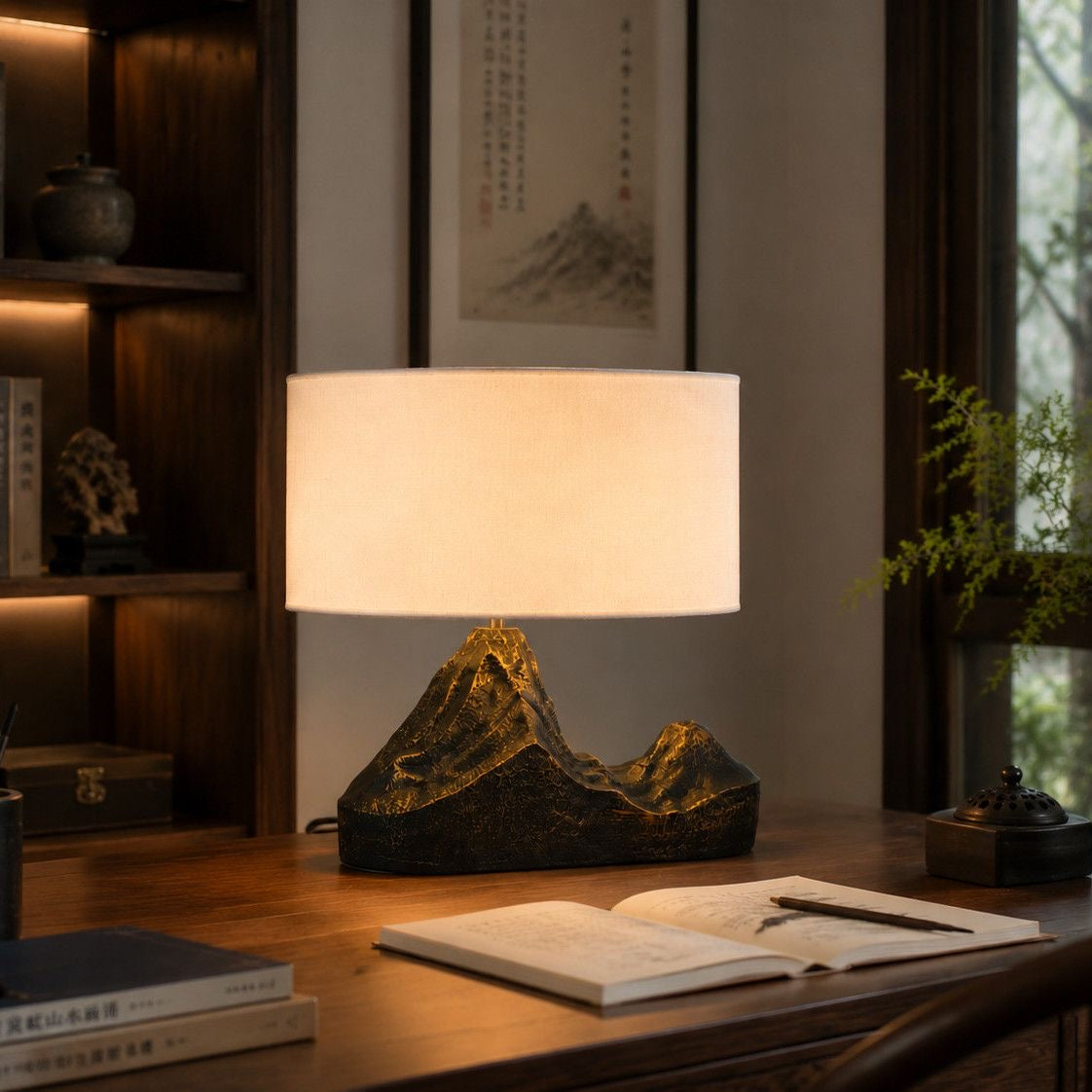 The Montagne Sculptural Table Lamp