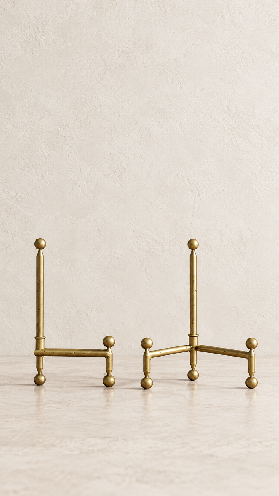 The Florence Brass Display Easel | Vintage-Inspired Tabletop Stand