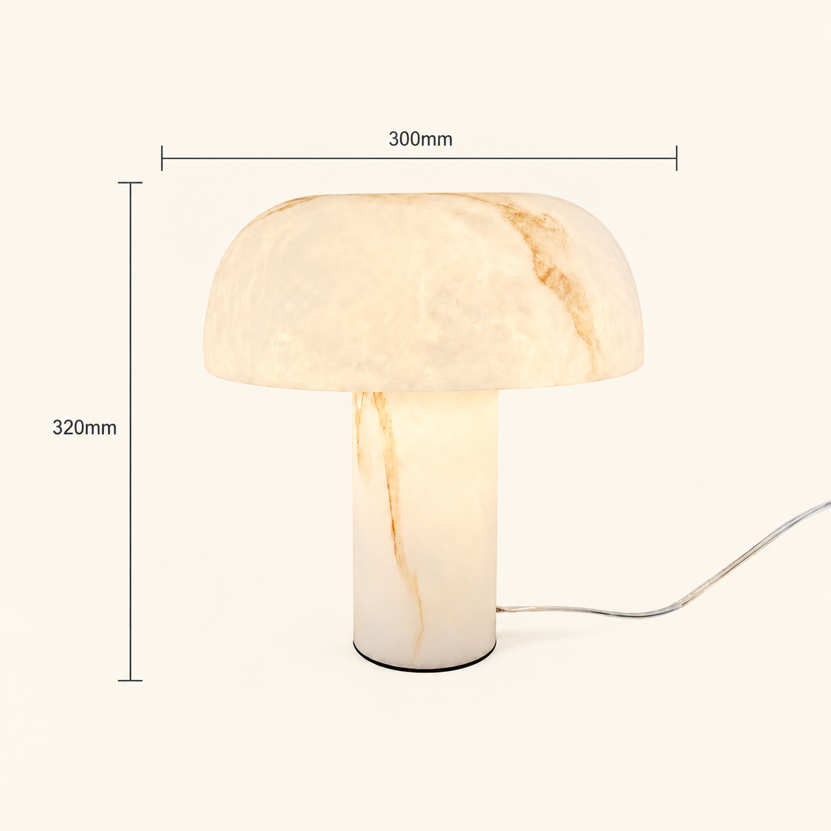 The Lumière Alabaster Table Lamp