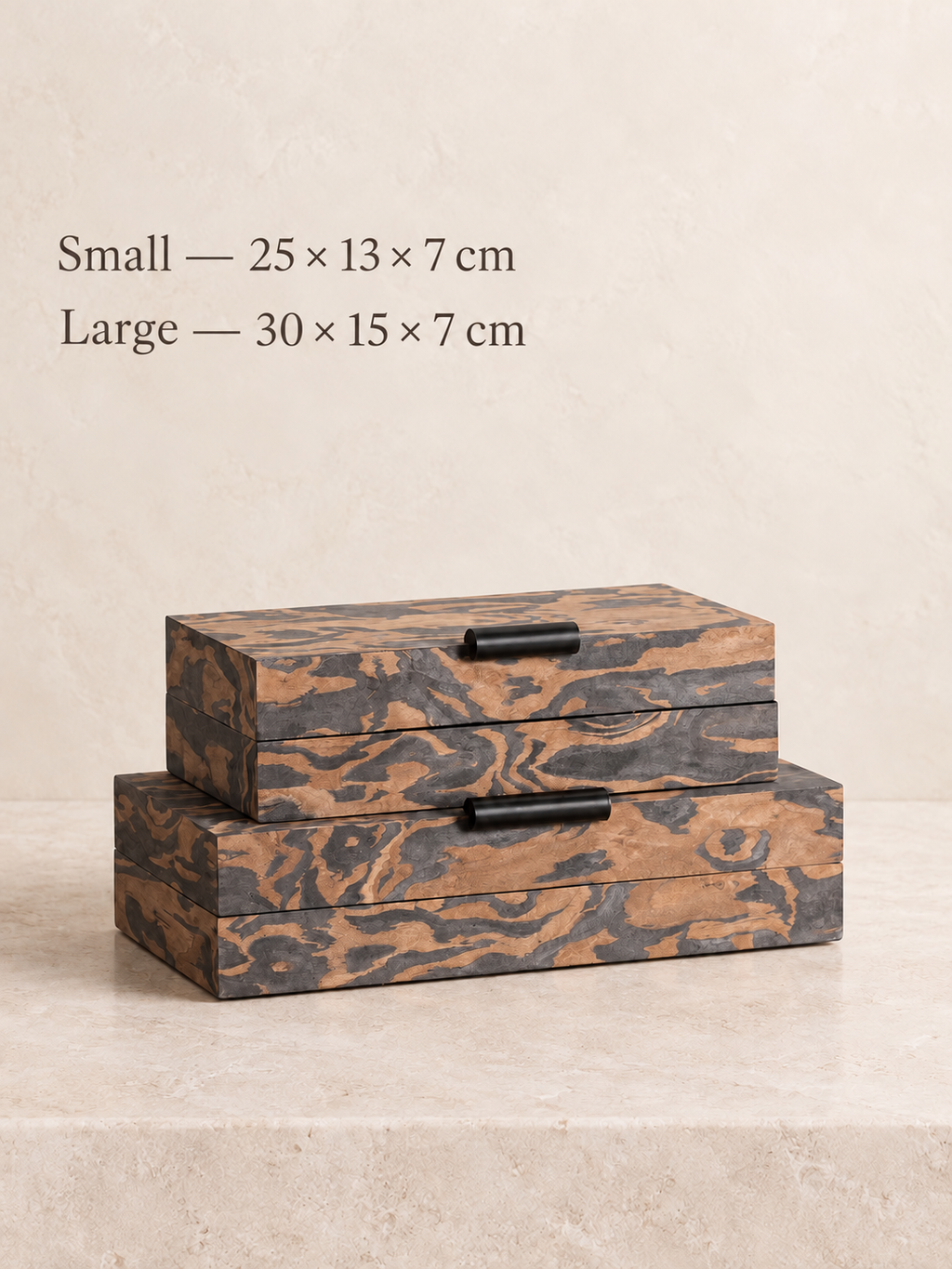 The Sienna Marbled Decorative Boxes