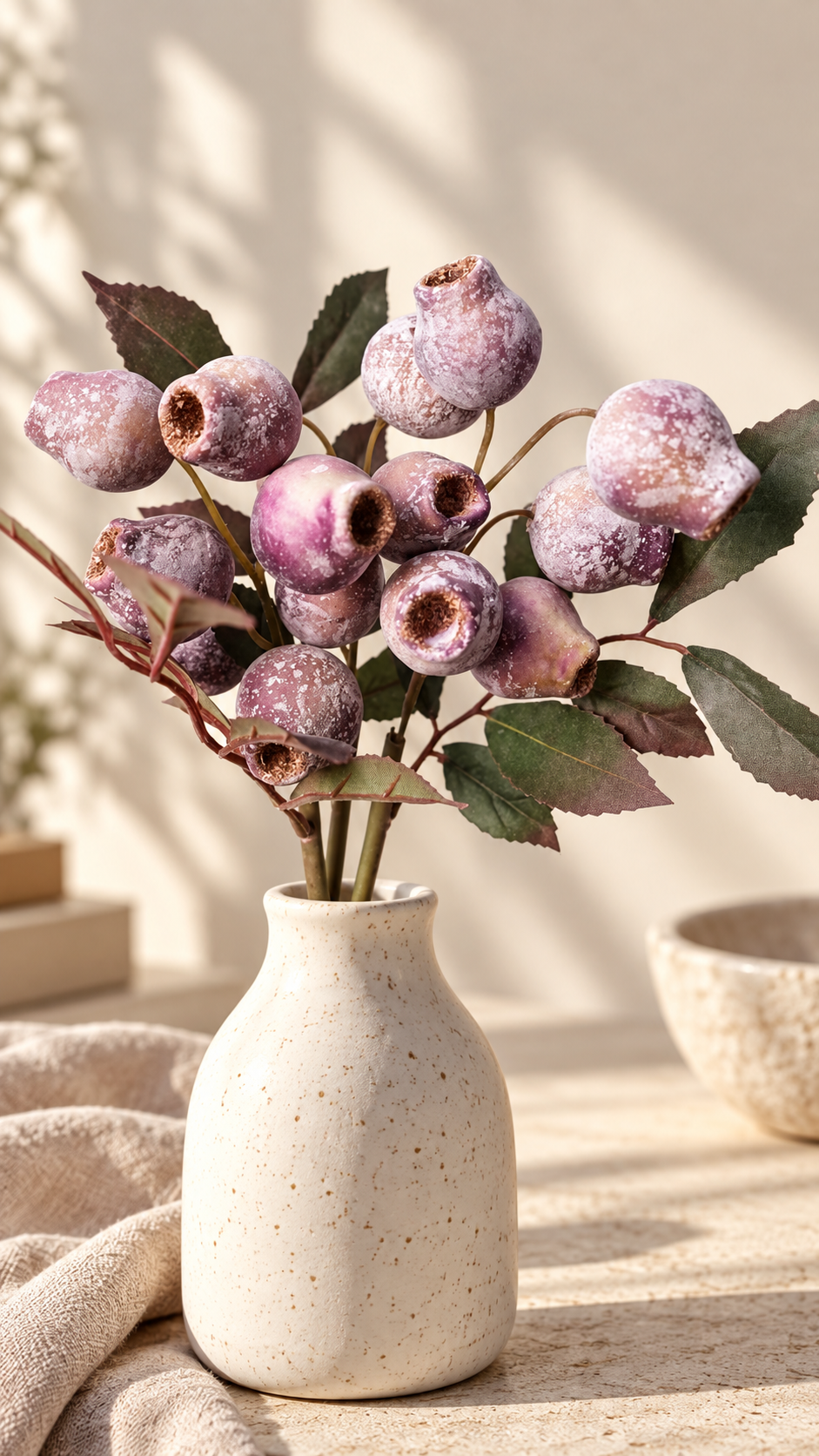 The Provence Frosted Berry Stem | Decorative Faux Botanical