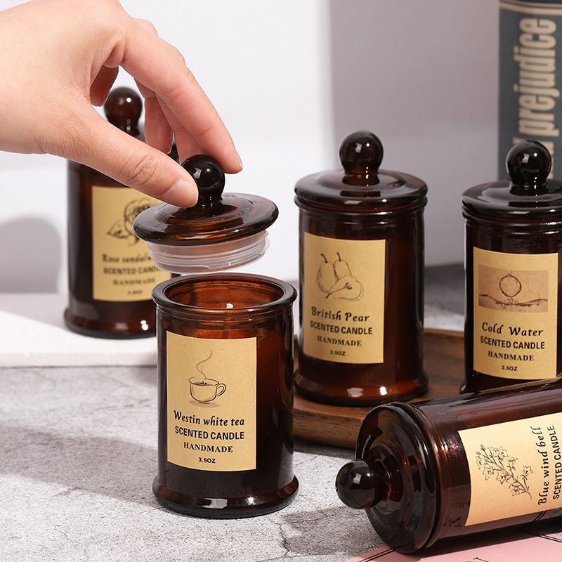 The Apothecary Scented Candle Collection (Aroma Therapy — formulated to cure stress/tension/improve overall health)