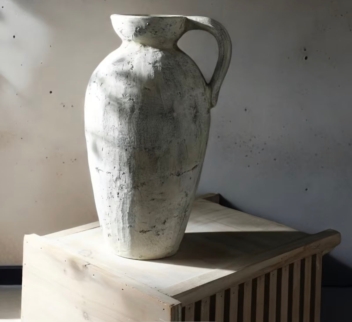 The Provence Handle Vase | Rustic Decorative Jug