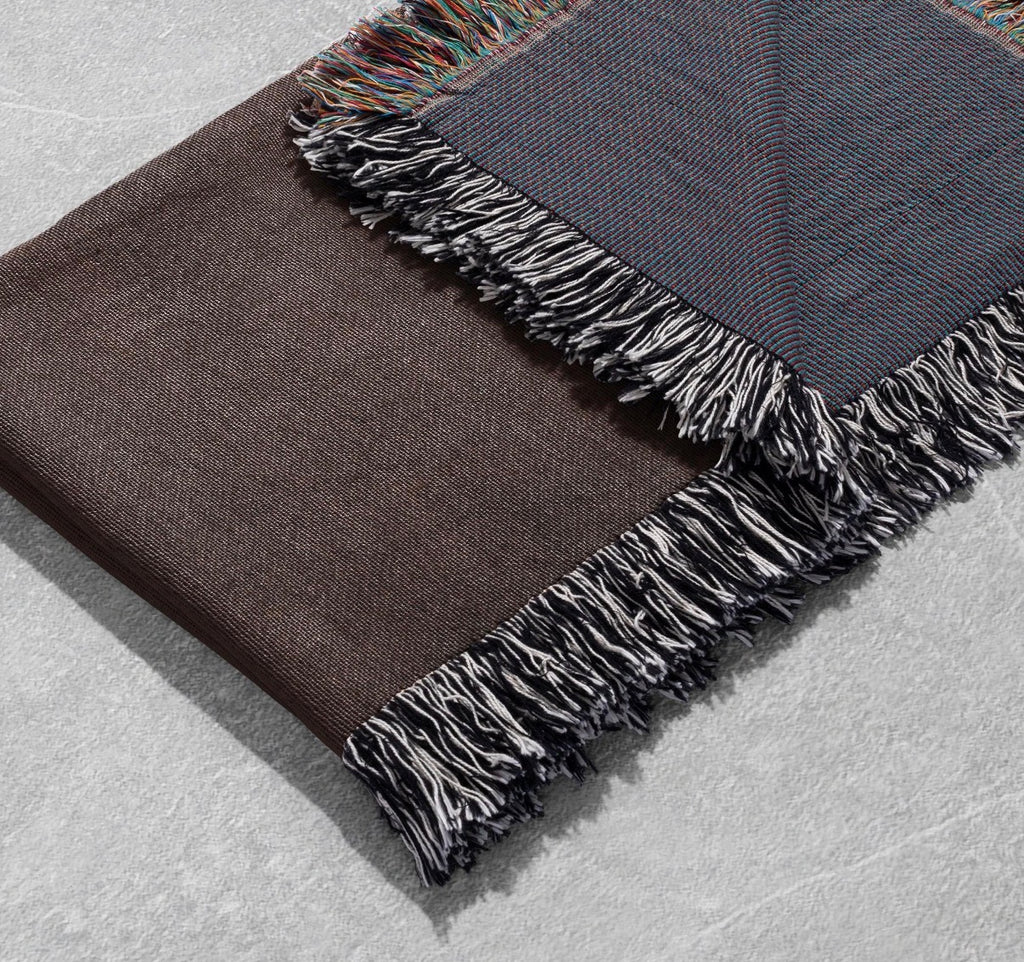 The Kyoto Crane Throw | Woven Decorative Blanket