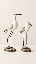 Coastal Wading Bird Sculptures — Set of 2
