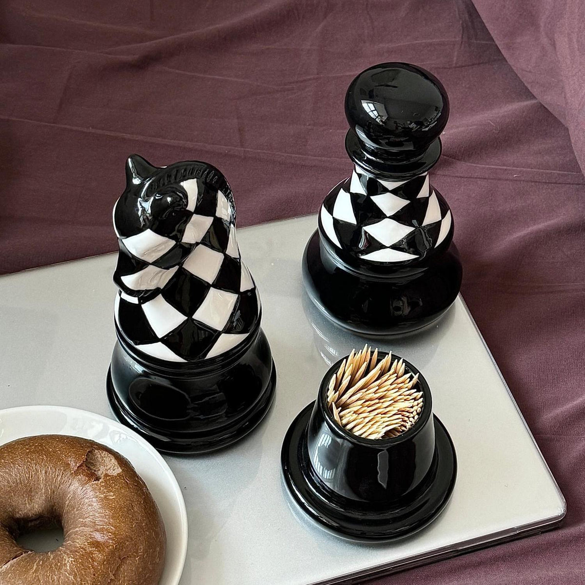 The Knightsbridge Chess Sculptures Toothpick Holder
